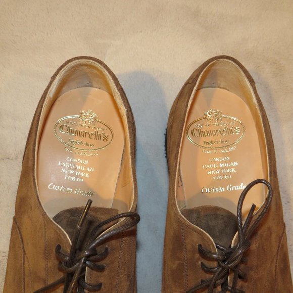 Church\'s Lancaster Wedge Brown Suede Captoe Derby US 8.5 F NWB main image 9